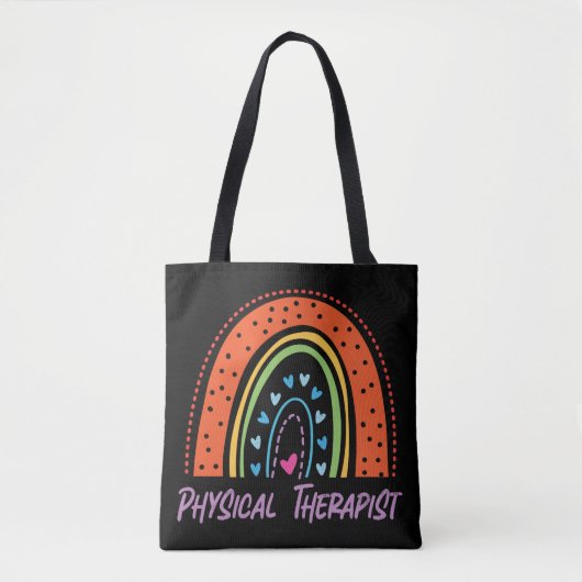 Therapeut für Physiotherapie Regenbogen Tasche (Vorderseite)
