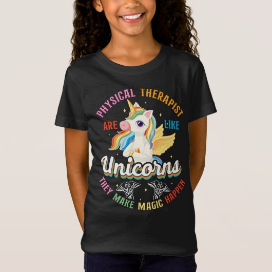 Therapeut für Physiotherapie Unicorn T-Shirt (Vorderseite)