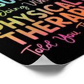 Therapeut für Physiotherapie, wenn Poster (Ecke)