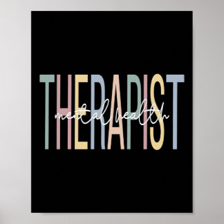 Therapeut für psychische Gesundheit Boho Psychisch Poster