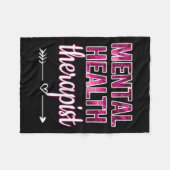 Therapeut für psychische Gesundheit Fleecedecke (Vorderseite (Horizontal))