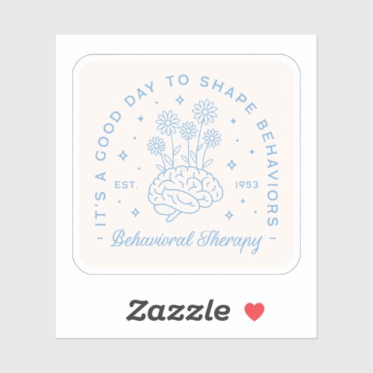 Therapeut für Verhaltenstherapie Aufkleber (Blatt)