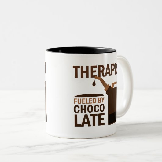 Therapeut-Geschenk Zweifarbige Tasse (VorderseiteRechts)
