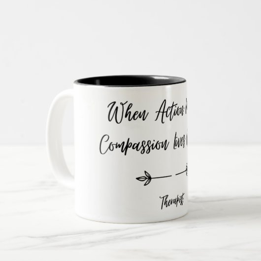Therapeut Gift Tasse (Vorderseite Links)