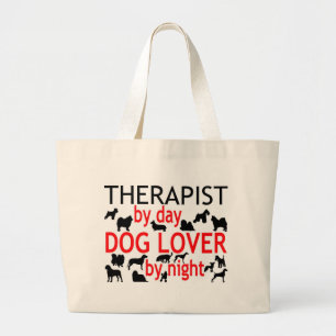 Therapeut Hund Lover Jumbo Stoffbeutel