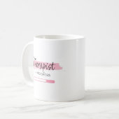 Therapeut im Gange - Personalisiert Kaffeetasse (Vorderseite Links)