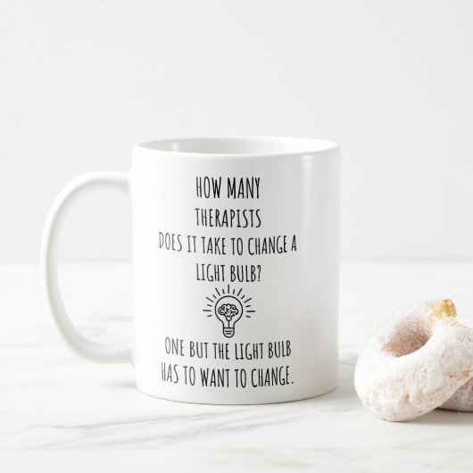 Therapeut Kaffeetasse (Mit Donut)