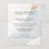 Therapeut online oder per Flyer (Vorne)