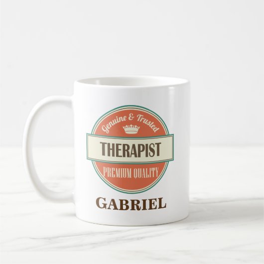 Therapeut-personalisiertes Büro-Tassen-Geschenk Kaffeetasse (Links)