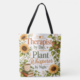 Therapeut Pflanzenflüsterer, Sonnenblumen  Tasche