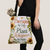 Therapeut Pflanzenflüsterer, Sonnenblumen Tasche (Von Nahem)