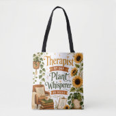 Therapeut Pflanzenflüsterer Tasche (Vorderseite)