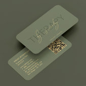 Therapeut Physiotherapeut Elegantsage Green Visitenkarte