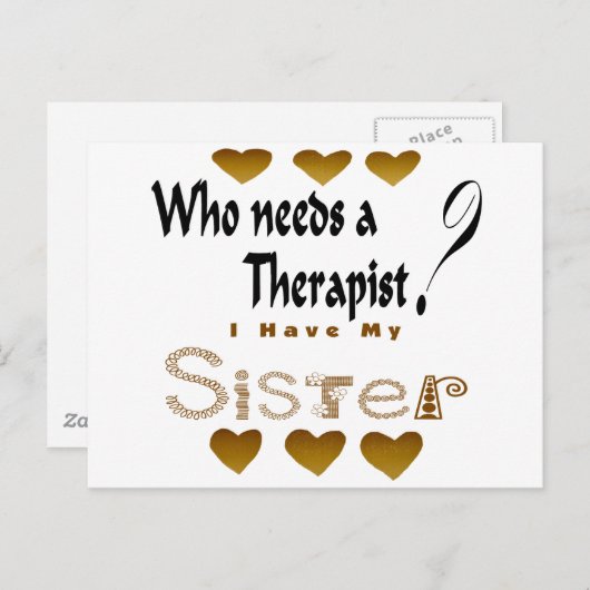 Therapeut Postkarte (Vorne/Hinten)