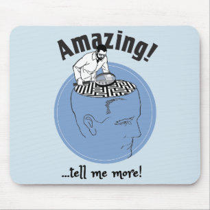 Therapeut, Psychologe studiert menschliche Gehirne Mousepad