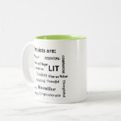 Therapeut sind: zweifarbige tasse (Vorderseite Links)