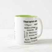 Therapeut sind: zweifarbige tasse (VorderseiteRechts)