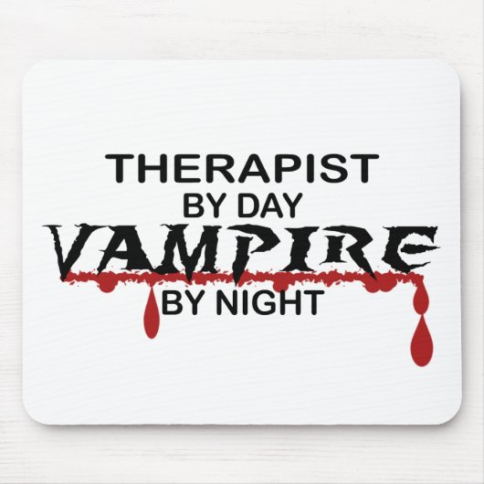 Therapeut-Vampir bis zum Nacht Mousepad (Vorne)
