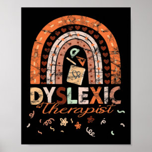 Therapeut Vintage Regenbogendyslexitis Awarenes 1 Poster