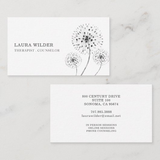 Therapeut Visitenkarte (Vorne/Hinten)