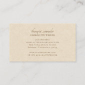 Therapeut Visitenkarte (Rückseite)