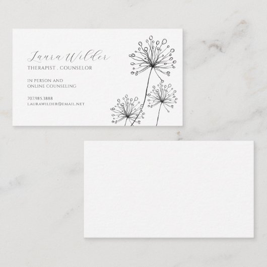 Therapeut Visitenkarte (Vorne/Hinten)