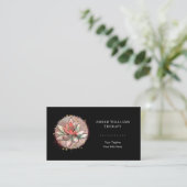 Therapeut Wellness-Center Sukkulenter Yoga Heilung Visitenkarte (Stehend Vorderseite)