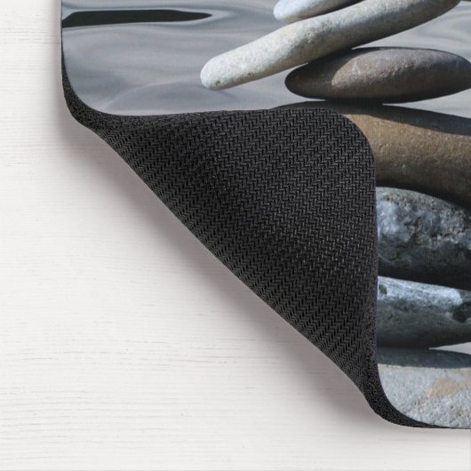 Therapeut Zen Stones, Meer Mousepad (Ecke)
