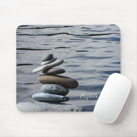Therapeut Zen Stones, Meer Mousepad (Mit Mouse)