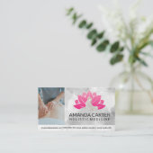 Therapeut zurück Massage | Wellness-Center-Symbol Visitenkarte (Stehend Vorderseite)