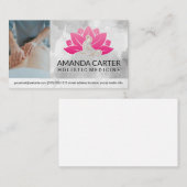 Therapeut zurück Massage | Wellness-Center-Symbol Visitenkarte (Vorne/Hinten)