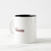 Therapeut Zweifarbige Tasse (Vorderseite Links)