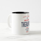 Therapeut Zweifarbige Tasse (Vorderseite Links)