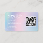 Therapeuten für ganzheitliche Massage Reiki Reflex Visitenkarte (Vorderseite)