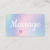 Therapeuten für ganzheitliche Massage Reiki Reflex Visitenkarte (Rückseite)