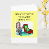 Therapeuten wissen am besten karte (Gelbe Blume)