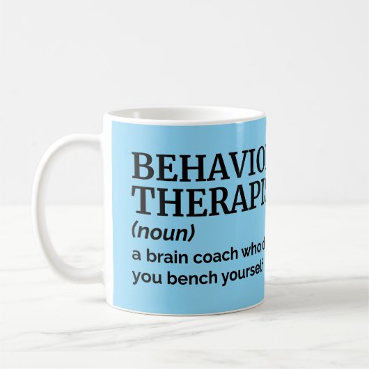 Therapeutin Definition Funny Office-Tasse Kaffeetasse (Links)