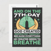 Therapeutin für Atemtherapie Postkarte (Vorne/Hinten)