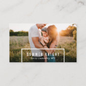 Therapeutin für Foto Visitenkarte (Vorderseite)