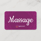 Therapeutin Massage Reiki Reflexologie Chiroprakti Visitenkarte (Rückseite)