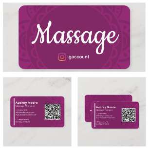 Therapeutin Massage Reiki Reflexologie Chiroprakti Visitenkarte