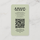 Therapeutin Massage Wellness-Center Wellness Sage Visitenkarte (Rückseite)