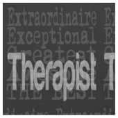 Therapeutin Stoff (Nahaufnahme)