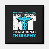 Therapeutische Erholung Erholungstherapie Monat Magnet (Vorne)