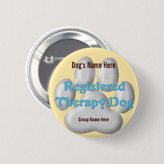 Therapeutische Hunde-ID Button (Vorne & Hinten)