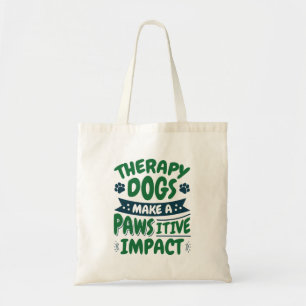 Therapeutische Hunde machen eine Pawsitive Wirkung Tragetasche