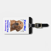 Therapeutische Hundeausbildungsmarke Gepäckanhänger (Vorderseite horizontal)