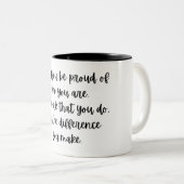 Therapeutische Tasse, Sozialarbeiter-Geschenk, Kra Zweifarbige Tasse (VorderseiteRechts)