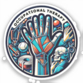 Therapeutische Touch - Kunsttherapie Aufkleber (Vorderseite)