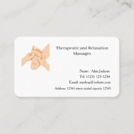 Therapeutische und entspannende Massagen Visitenka Visitenkarte